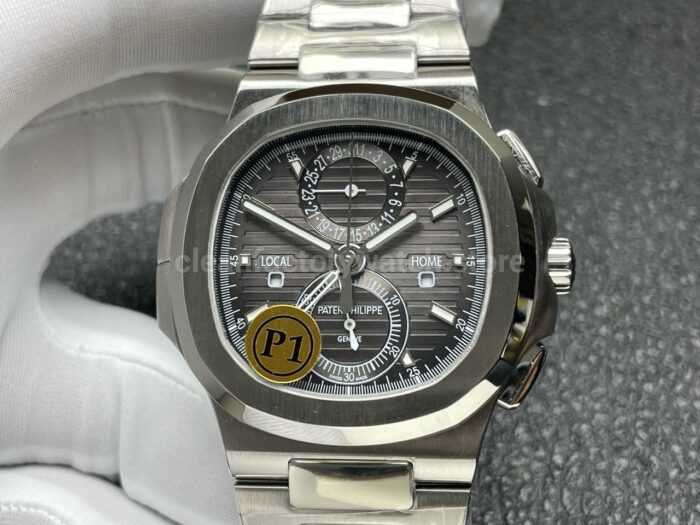 P1 Factory Patek Philippe Nautilus 5990/1A-001 40.5mm Full Steel Grey Dial - Image 4