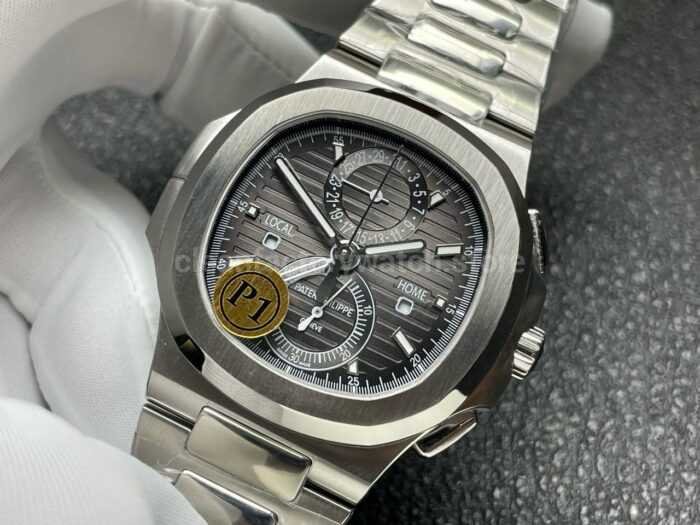 P1 Factory Patek Philippe Nautilus 5990/1A-001 40.5mm Full Steel Grey Dial - Image 3