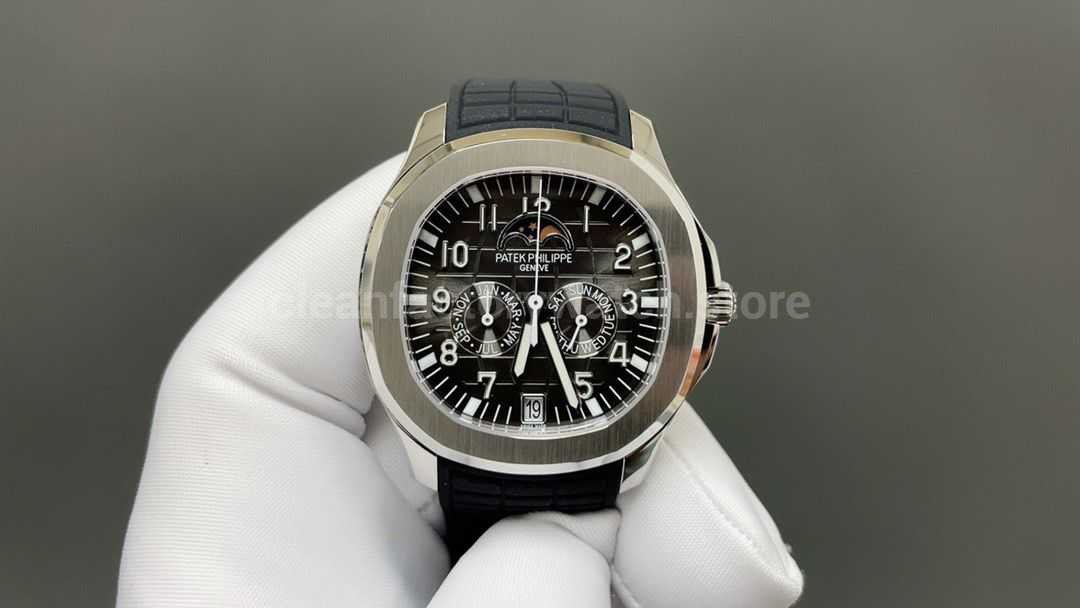 3K Factory Patek Philippe Aquanaut 5261 40mm Steel Black Rubber Strap Black Dial