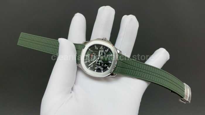 3K Factory Patek Philippe Aquanaut 5261 40mm Green Rubber Strap Green Dial - Image 2