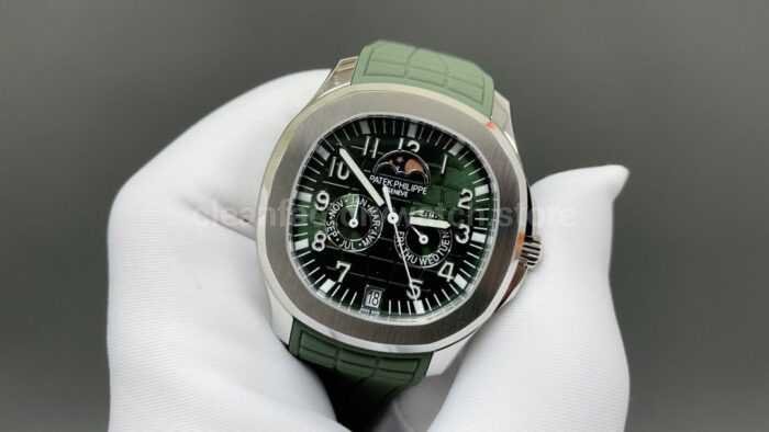 3K Factory Patek Philippe Aquanaut 5261 40mm Green Rubber Strap Green Dial - Image 3