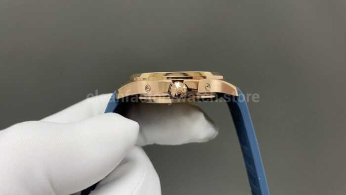3K Factory Patek Philippe Aquanaut 5261R-001 40mm Rose Gold Blue Rubber Strap Blue Dial - Image 6