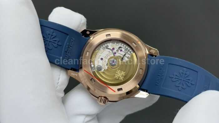 3K Factory Patek Philippe Aquanaut 5261R-001 40mm Rose Gold Blue Rubber Strap Blue Dial - Image 5