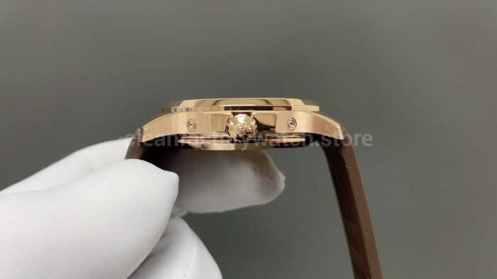 3K Factory Patek Philippe Aquanaut 5261R 40mm Rose Gold Brown Rubber Strap Brown Dial - Image 5