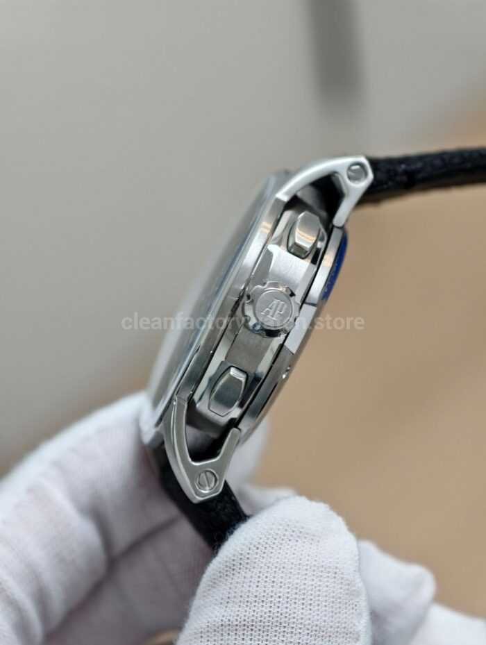 APS Factory Audemars Piguet Code 11.59 26393BC.OO.A002KB.01 41mm Steel Canvas Strap Blue Dial - Image 5