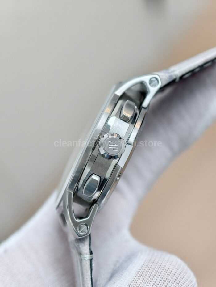 APS Factory Audemars Piguet Code 11.59 26393CR.OO.A008KB.01 41mm Rose Gold&Steel Canvas Strap Silver Dial - Image 5