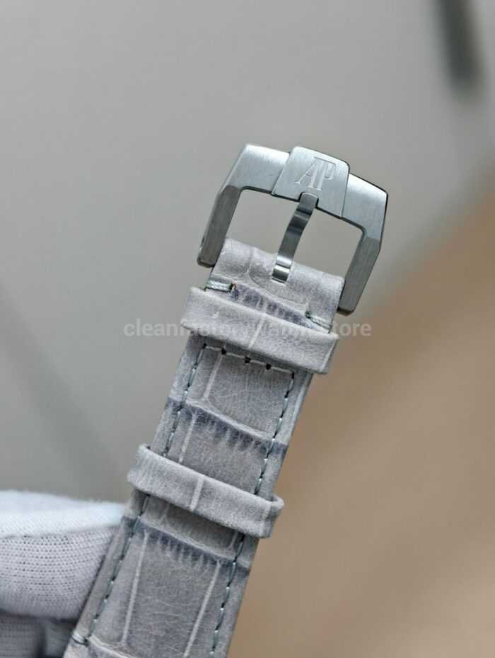 APS Factory Audemars Piguet Code 11.59 26393CR.OO.A008KB.01 41mm Rose Gold&Steel Canvas Strap Silver Dial - Image 7