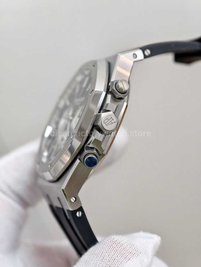 APS Factory Audemars Piguet Royal Oak Chronograph 26331ST.OO.1220ST.01 41mm Rubber Strap Blue Dial - Image 5