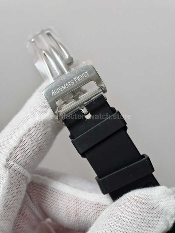 APS Factory Audemars Piguet Royal Oak Chronograph 26331ST.OO.1220ST.02 41mm Rubber Strap Black Dial - Image 7