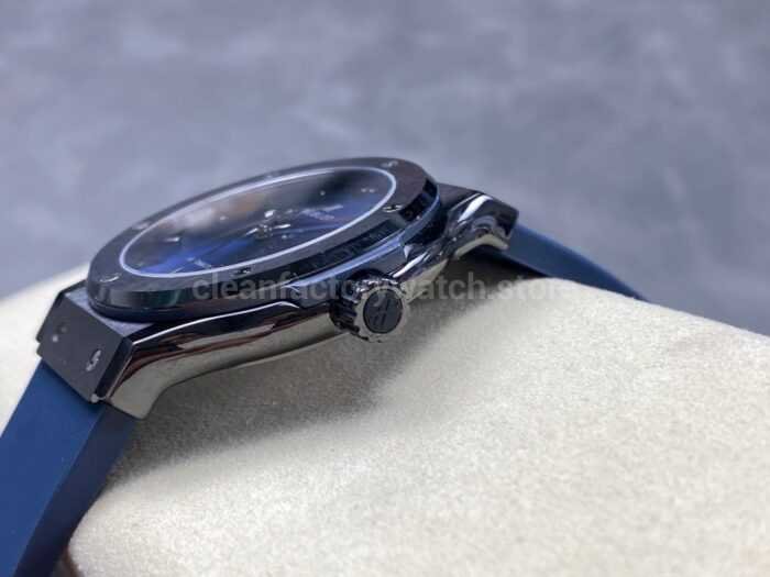 JJZ Factory Hublot Classic Fusion 542.CM.7170.LR 42mm Ceramic Rubber Strap Blue Dial - Image 7