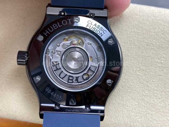 JJZ Factory Hublot Classic Fusion 542.CM.7170.LR 42mm Ceramic Rubber Strap Blue Dial - Image 8