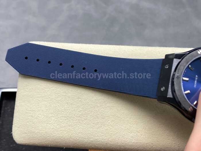 JJZ Factory Hublot Classic Fusion 542.CM.7170.LR 42mm Ceramic Rubber Strap Blue Dial - Image 10