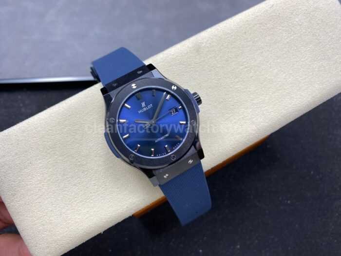 JJZ Factory Hublot Classic Fusion 542.CM.7170.LR 42mm Ceramic Rubber Strap Blue Dial - Image 4