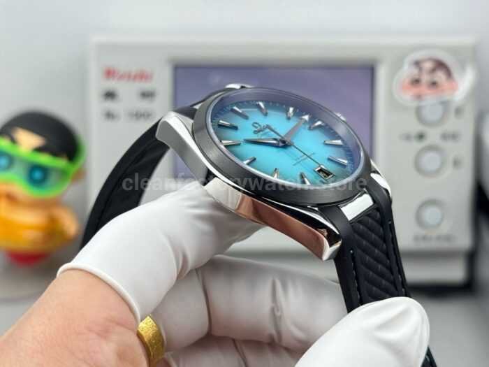 OVS Factory Omega Seamaster Aqua Terra 220.10.41.21.03.006 41mm Rubber Strap Turquoise Colour Dial - Image 7