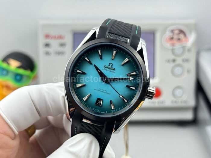 OVS Factory Omega Seamaster Aqua Terra 220.10.41.21.03.006 41mm Rubber Strap Turquoise Colour Dial - Image 4