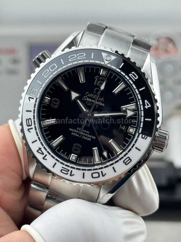 OVS Factory Omega Seamaster Planet Ocean 215.30.44.22.01.001 43.5mm Full Steel Black Dial - Image 3