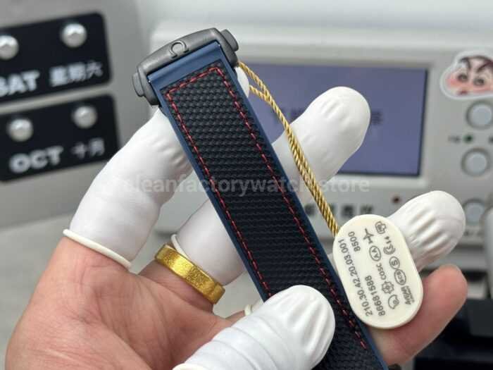 OVS Factory Omega Seamaster Planet Ocean 215.92.46.22.01.004 45.5mm Rubber Strap Arabic Numerals Black - Image 9