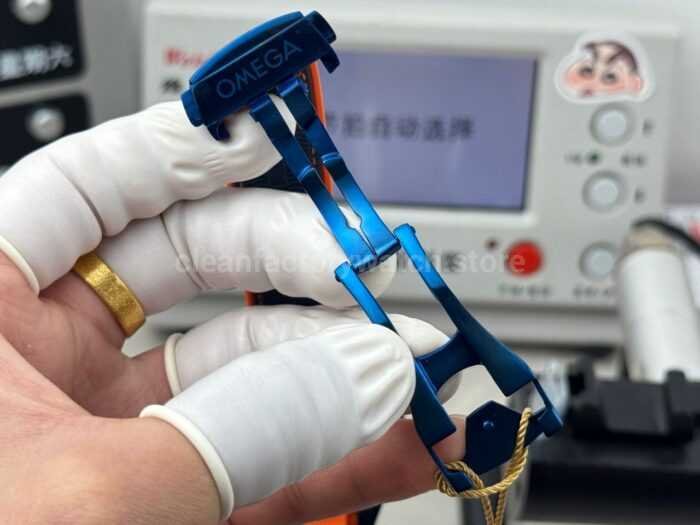 OVS Factory Omega Seamaster Planet Ocean 215.92.46.22.03.001 45.5mm Rubber Strap Arabic Numerals Blue - Image 9