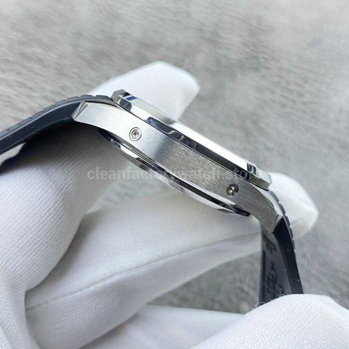 PP+ Factory Patek Philippe Aquanaut 5261 40mm Steel Black Rubber Strap Grey Dial - Image 5