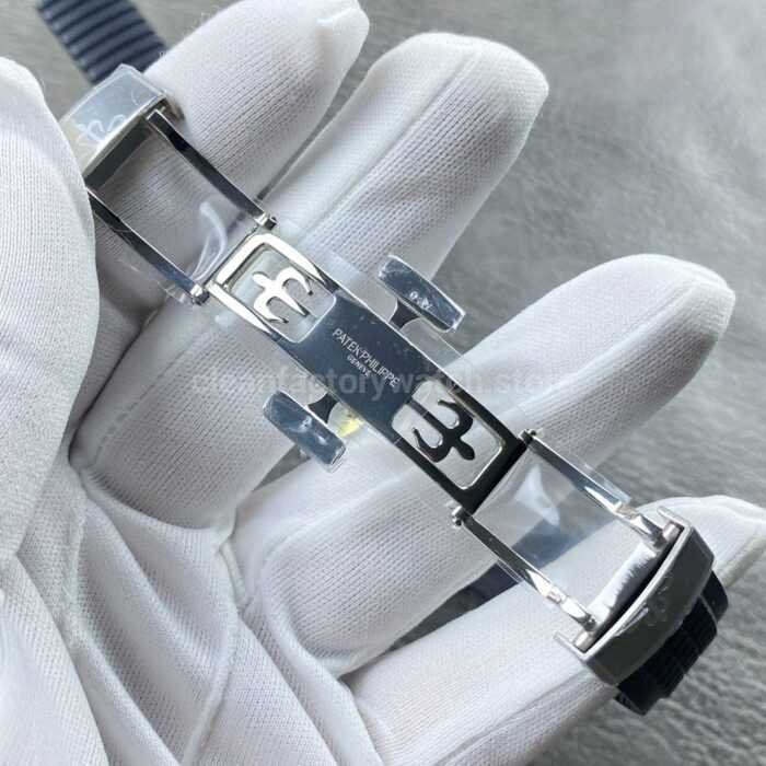 PP+ Factory Patek Philippe Aquanaut 5261 40mm Steel Black Rubber Strap Grey Dial - Image 9