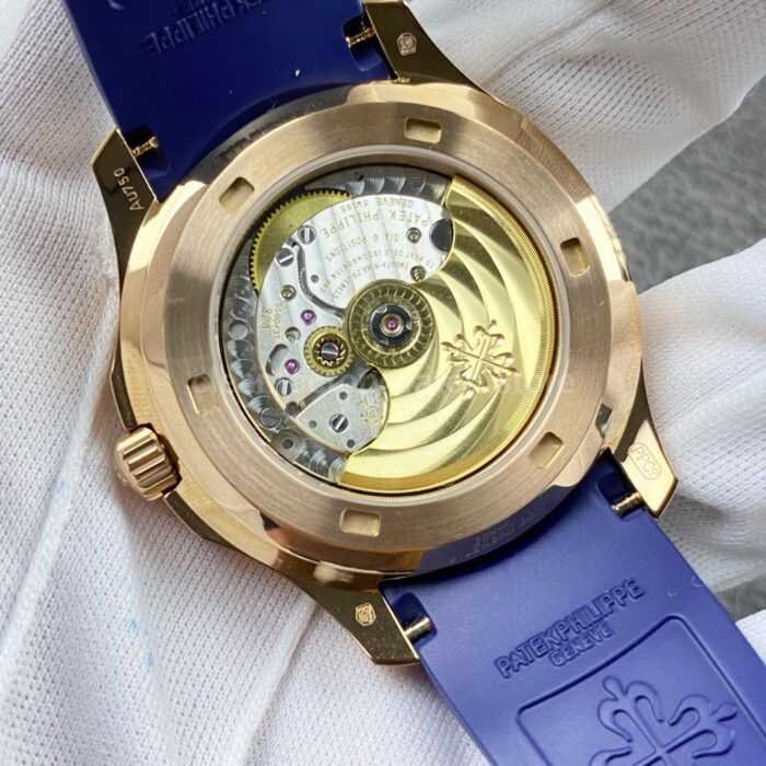 PP+ Factory Patek Philippe Aquanaut 5261R-001 40mm Rose Gold Blue Rubber Strap Blue Dial - Image 7