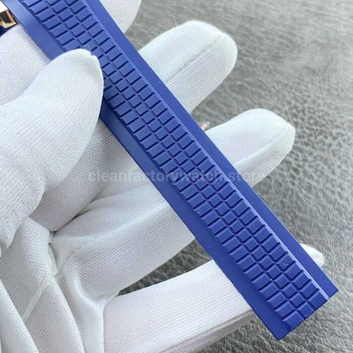 PP+ Factory Patek Philippe Aquanaut 5261R-001 40mm Rose Gold Blue Rubber Strap Blue Dial - Image 9