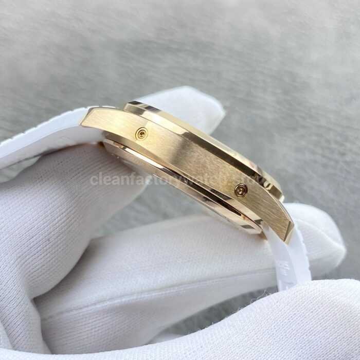 PP+ Factory Patek Philippe Aquanaut 5261R 40mm Rose Gold White Rubber Strap White Dial - Image 5