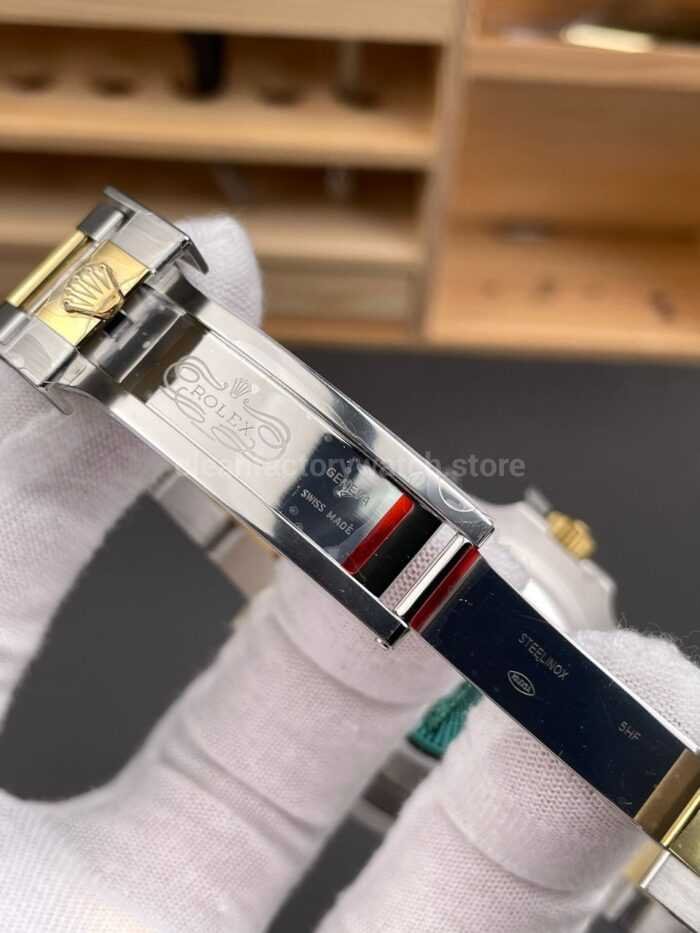 RC Factory Counterweight Rolex Submariner Date 116613LB 40mm Half Gold Blue Dial - Image 9