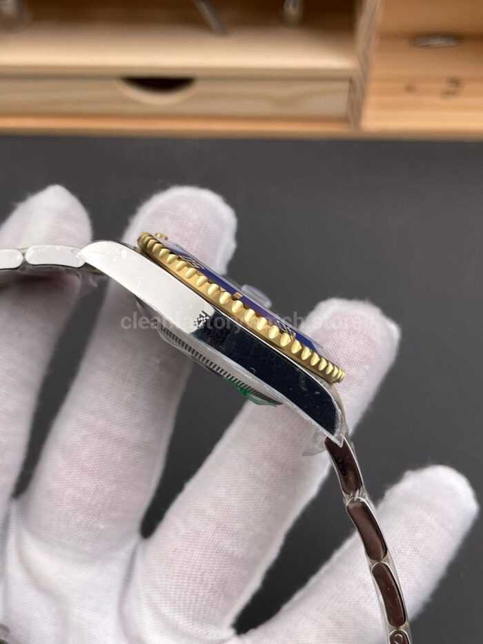 RC Factory Counterweight Rolex Submariner Date 116613LB 40mm Half Gold Blue Dial - Image 4