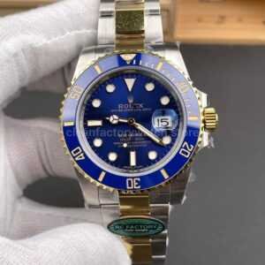 RC Factory Counterweight Rolex Submariner Date 116613LB 40mm Half Gold Blue Dial