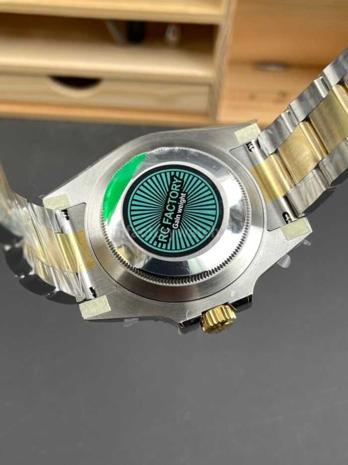 RC Factory Counterweight Rolex Submariner Date 116613LN 40mm Half Gold Black Dial - Image 6