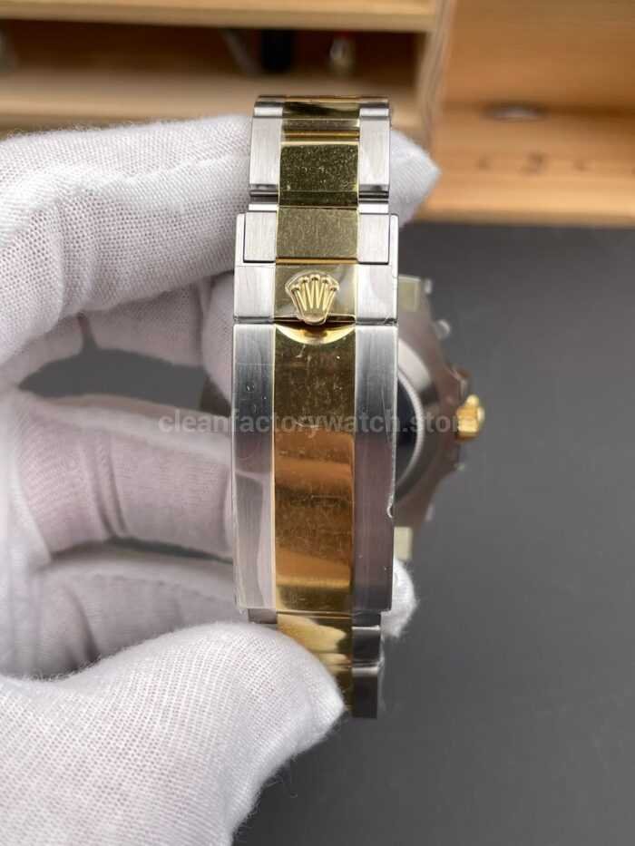 RC Factory Counterweight Rolex Submariner Date 116613LN 40mm Half Gold Black Dial - Image 8