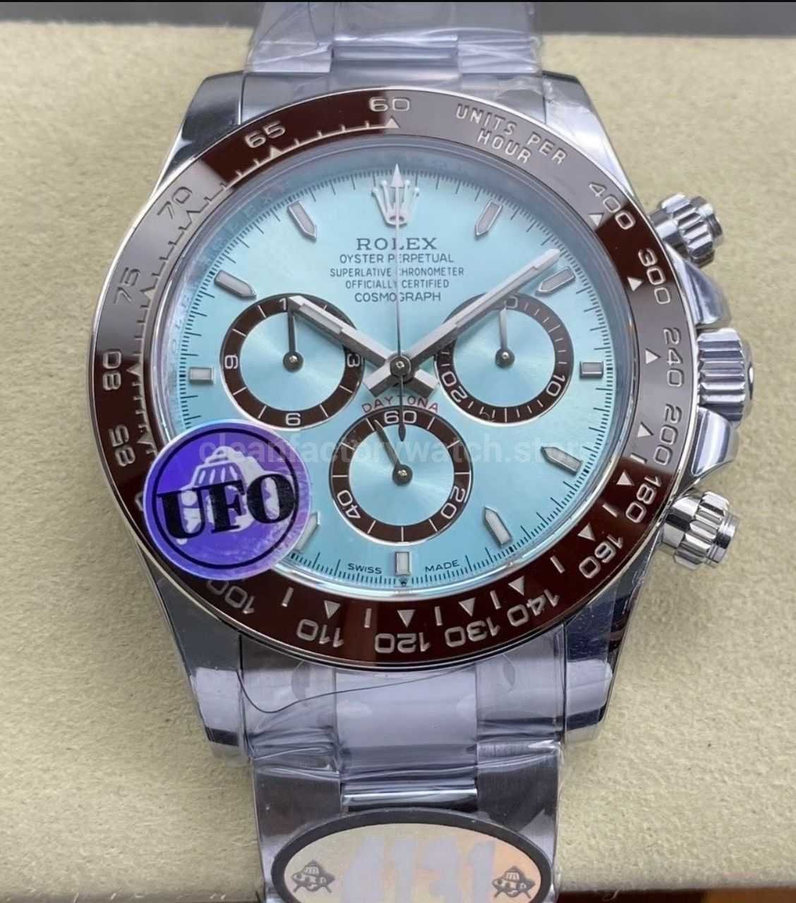 UFO Factory Counterweight Rolex Daytona 126506-0001 40mm Full Platinum Sky Blue Dial