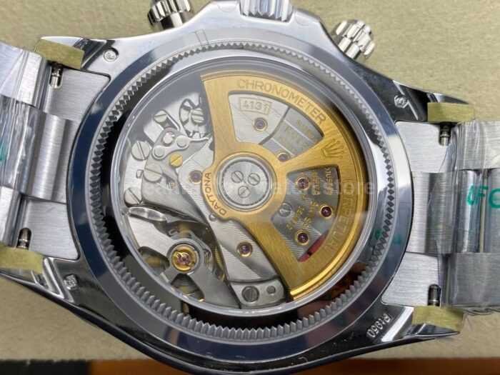 UFO Factory Counterweight Rolex Daytona 126506-0002 40mm Full Platinum Ice Blue Diamond Baguette Dial - Image 7