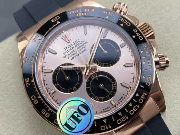 UFO Factory Counterweight Rolex Daytona 126515LN-0006 Rose Gold Oysterflex Sundust Dial - Image 2