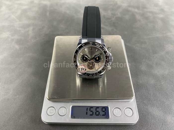 UFO Factory Counterweight Rolex Daytona 126519LN-0006 White Gold Oysterflex Grey Dial - Image 9