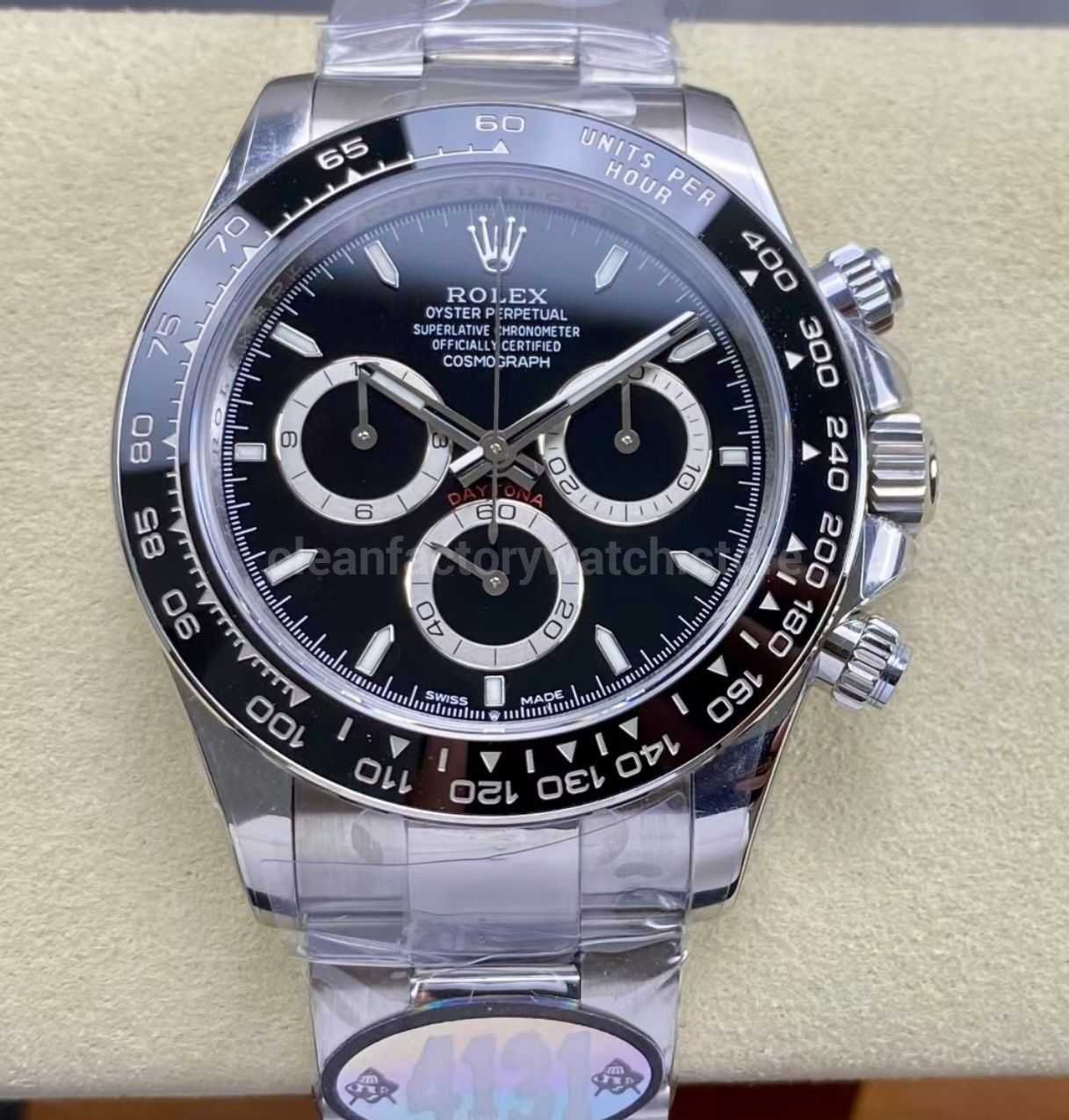 UFO Factory Rolex Daytona panda 126500LN-0002 40mm Full 904L Black Dial