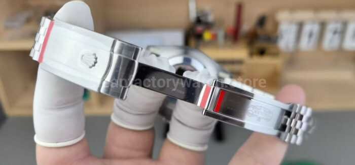 V Factory Rolex Datejust 126234-0015 36mm Full 904L Black Dial Jubilee - Image 8