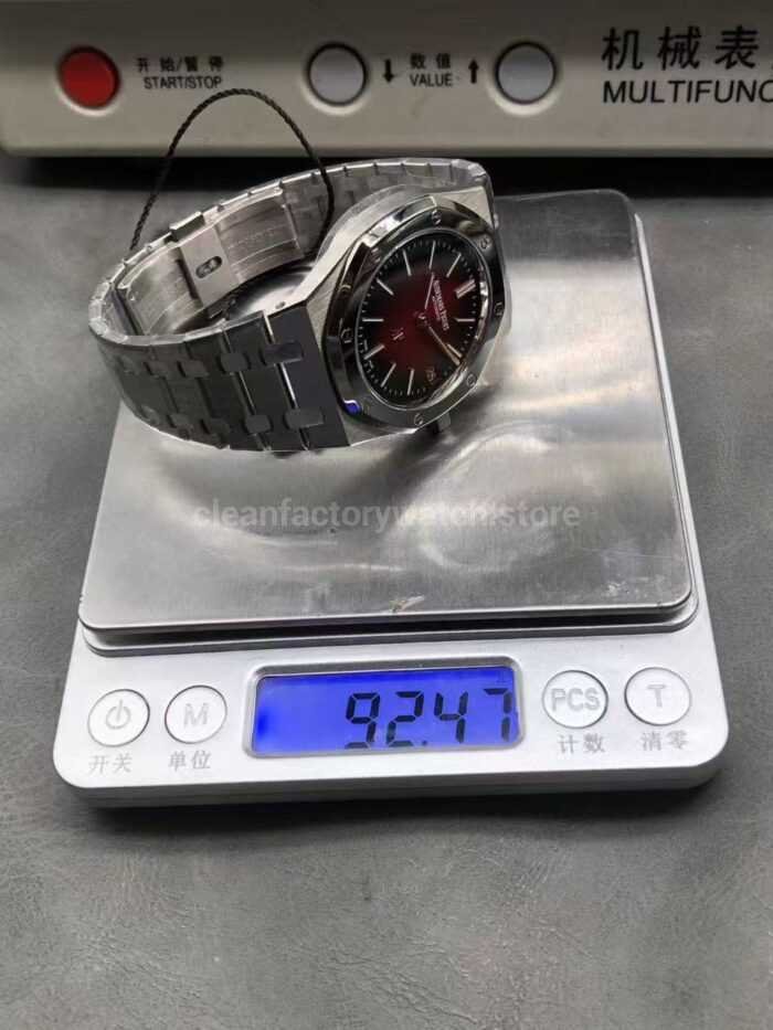ZF Factory Audemars Piguet Royal Oak Jumbo 16202XT.OO.1240XT.01 Extra Thin 39mm Titanium Red Dial - Image 9