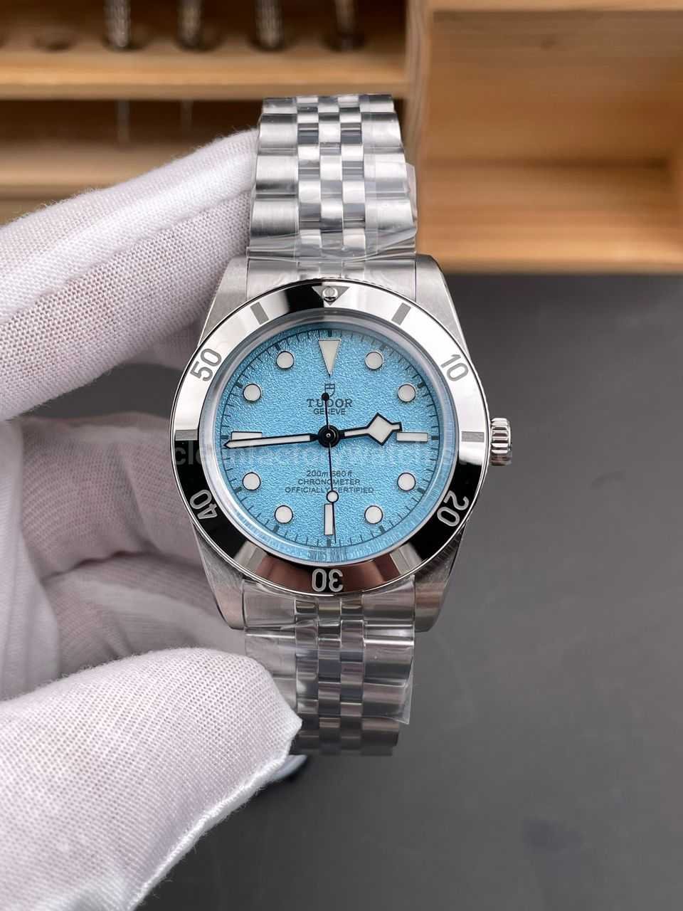 ZF Factory Tudor Black Bay 54 M79000N-0001 37mm Steel Aluminum Bezel Lagoon Blue Dial