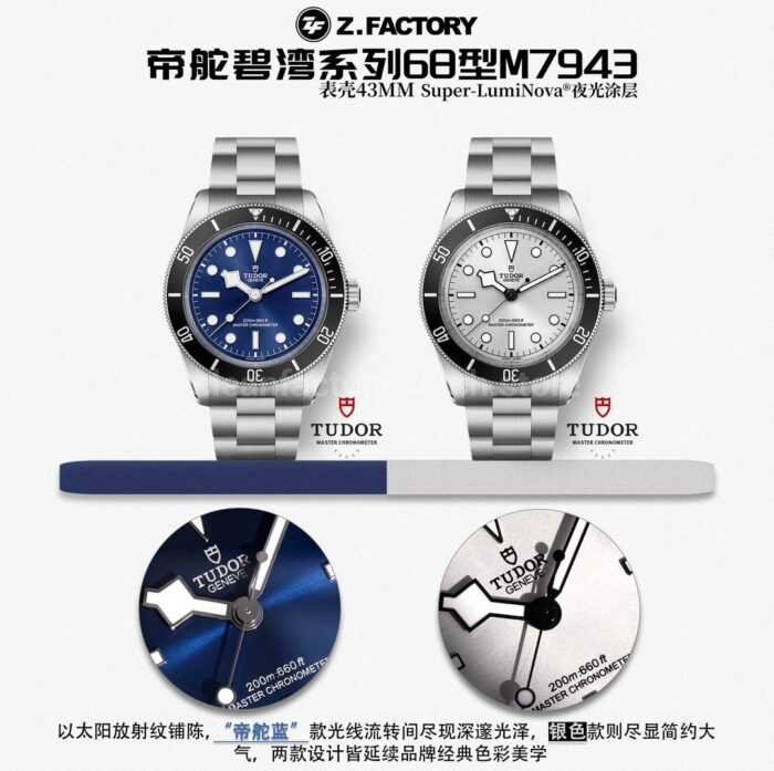 ZF Factory Tudor Black Bay 68 M7943A1A0NU-0002 43mm silver Dial - Image 9