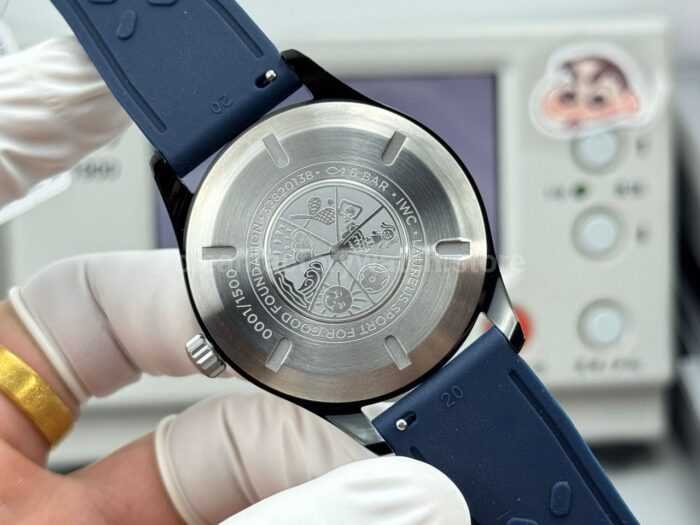 AOF Factory IWC Pilot IW324703 41mm Ceramic Rubber Strap Blue Dial - Image 8