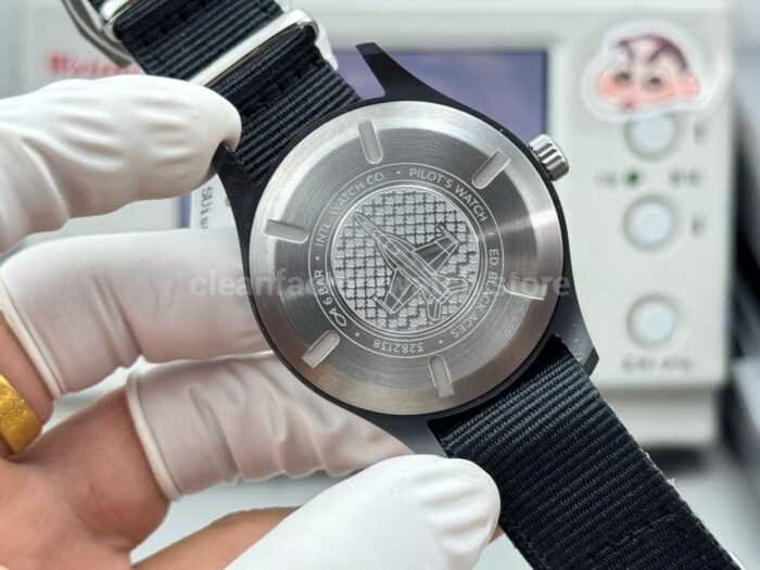 AOF Factory IWC Pilot IW326905 41mm Ceramic Textile Strap White Dial - Image 8