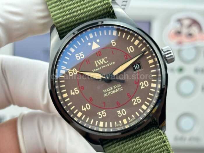 AOF Factory IWC Pilot Mark XVIII Miramar IW324702 41mm Ceramic Textile Strap Grey Dial - Image 2