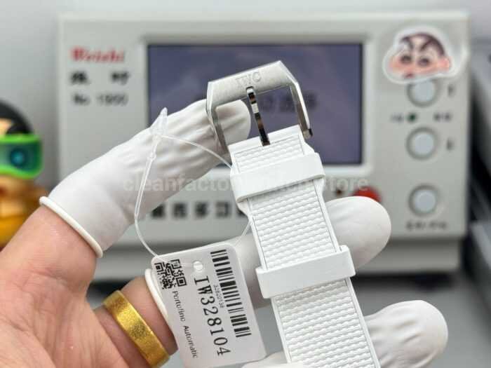 AOF Factory IWC Pilot Top Gun Lake Tahoe IW328104 41mm Ceramic Textile Strap Black Dial - Image 9