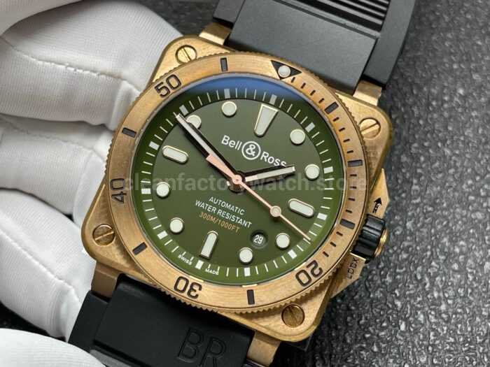 BRF Factory Bell & Ross BR 03 BR0392-D-LT-BR/SRB 42mm Bronze Rubber Strap Grey Dial - Image 3