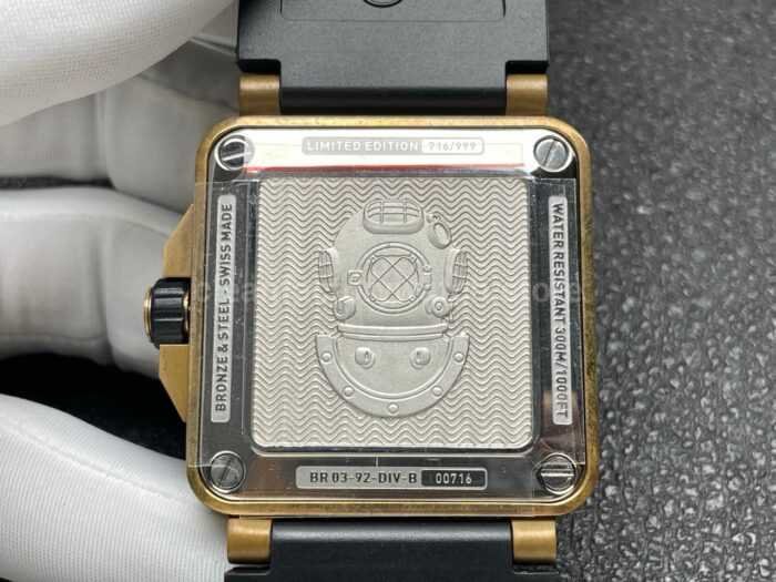 BRF Factory Bell & Ross BR 03 BR0392-D-LT-BR/SRB 42mm Bronze Rubber Strap Grey Dial - Image 7