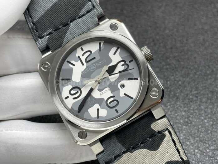 BRF Factory Bell & Ross BRS-CK-ST-SCA 42mm Steel Canvas Strap Green Dial - Image 2