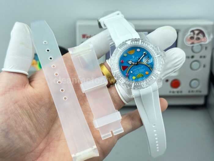 ER Factory Rolex Submariner Phantom Lab 116610 40mm Frosted polycarbonate PMMA Fruit Blue Dial - Image 9