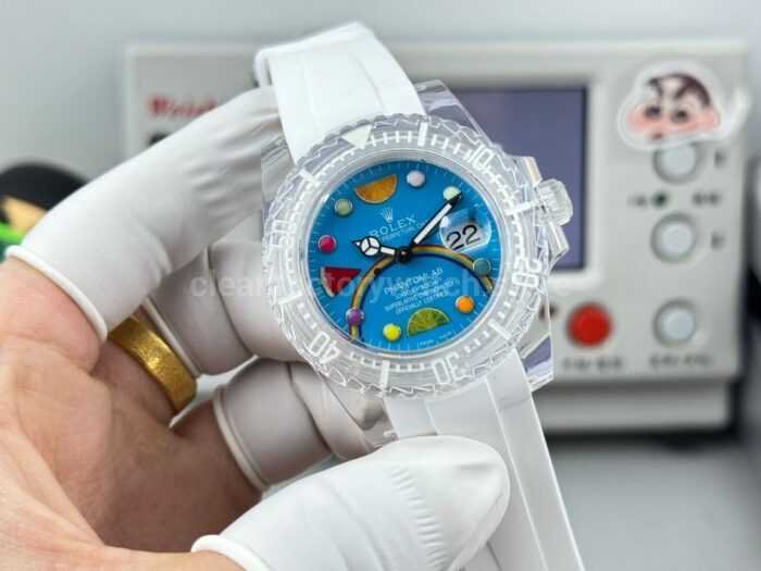 ER Factory Rolex Submariner Phantom Lab 116610 40mm Frosted polycarbonate PMMA Fruit Blue Dial - Image 2